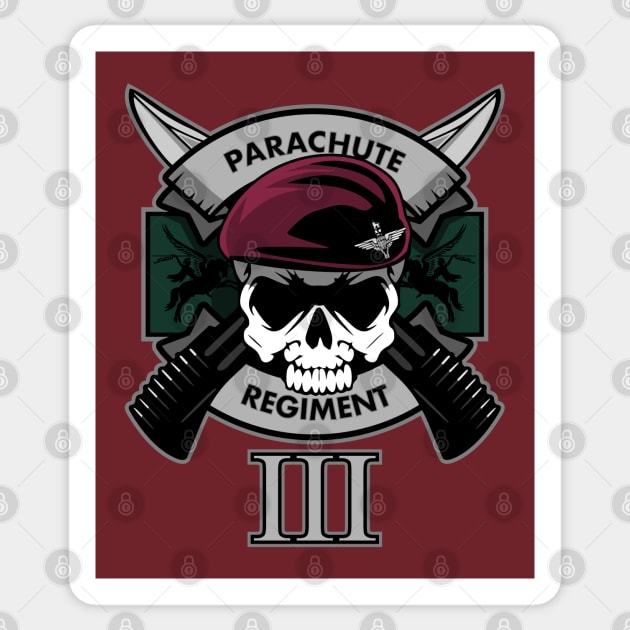 Parachute Regiment - 3rd Battalion (3 PARA) Sticker by TCP